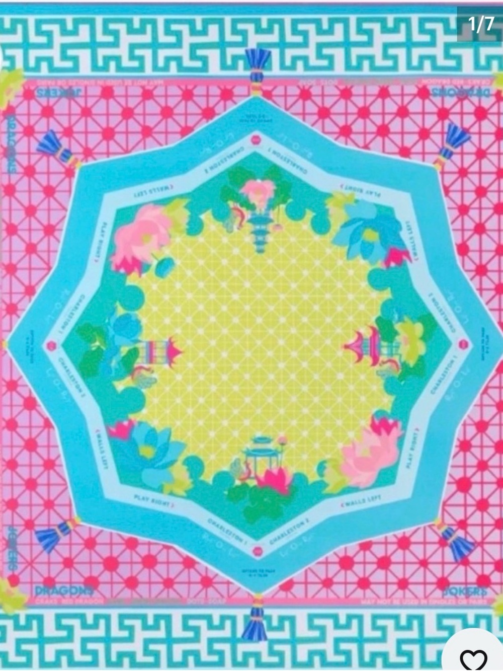 Oh My Mahjong Zen Glow Neoprene Mahjong Mat